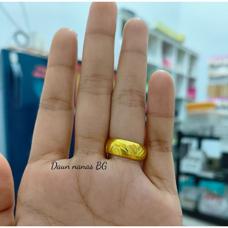 Cincin model wajik ukuran 10gram - Sepuhan lapis emas 24K