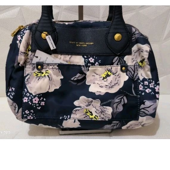 Tas Wanita Top Handle / Selempang Kulit Asli Mix Nylon MJ