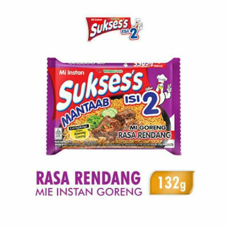 

Sukses mie goreng rendang,kari ayam,soto ayam
