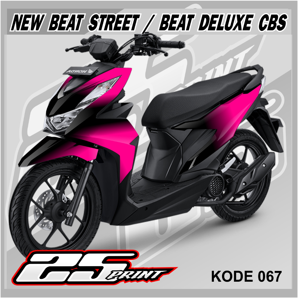 Sticker Beat Street New 2021 2022 2023 2024 Decal Full Body Stiker Motor Modif Sticker Variasi Akses