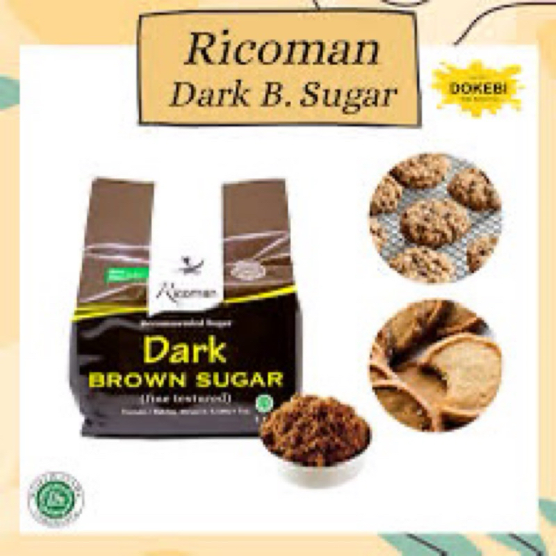 

dark brown sugar ricoman 1 kg