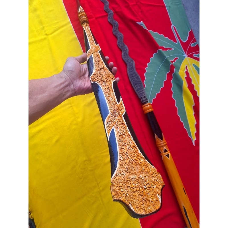 Link PREORDER Warangka tombak pusaka jumbo panjang ukiran Bolak balik | warangka keris | deder keris