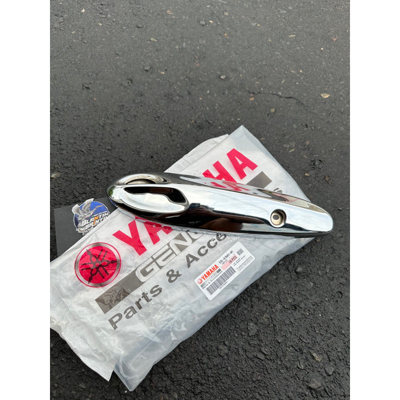 PROTECTOR TAMENG KNALPOT MIO LAMA SPORTY ORIGINAL ORI YAMAHA COVER PELINDUNG KNALPOT MIO SPORTY ORIG