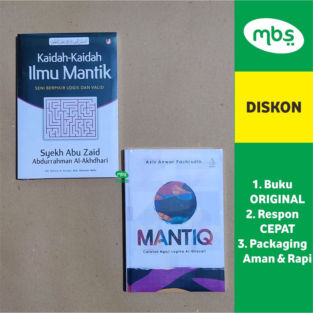 PAKET BUKU KAIDAH-KAIDAH ILMU MANTIK & MANTIQ (Catatan Ngaji Logika Al-Ghazali)