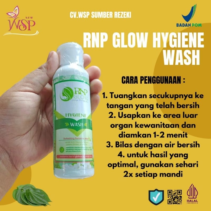 RNP GLOW HYGIENE WASH(sabun khusus daerah kewanitaan)