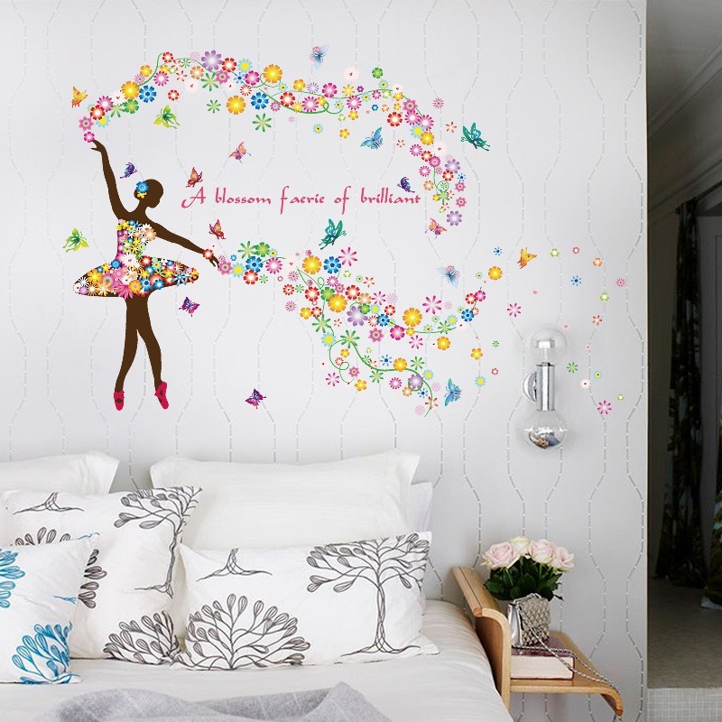 

Sticker Vinyl Waterproof Dinding A Blossom Faerie Of Brilliant Stiker Kaca Tembok Quotes Motivasi Wallpaper Kantor Rumah Toko Full Color Tahan Panas Cutting Decal Tahan Air Dapur