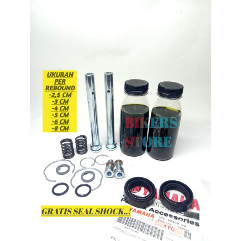 ISIAN SULING SHOCK DEPAN +OLI RACIKAN EMPUK YAMAHA NMAX AEROX LEXY MIO X RIDE GEAR JUPITER VEGA F1ZR