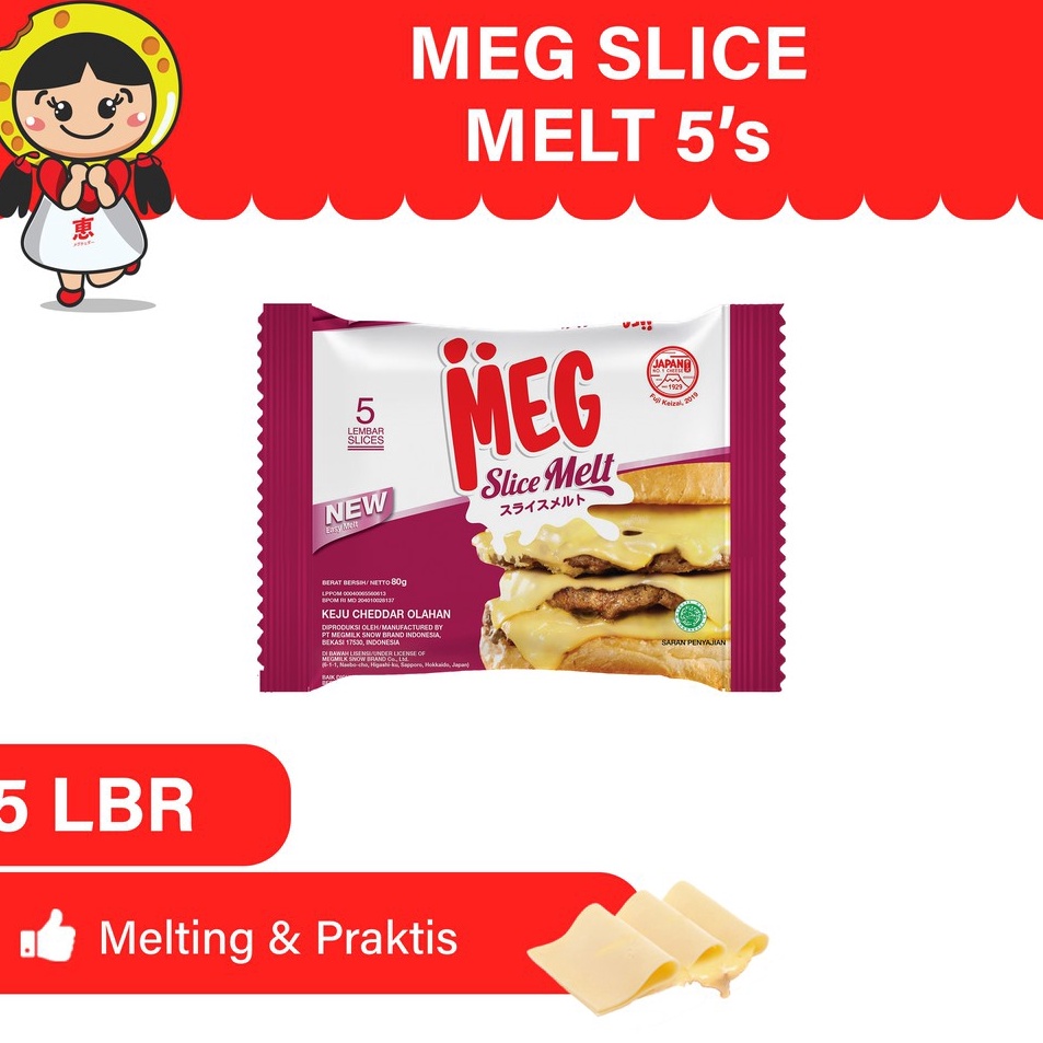 

dp Murah MEG Cheddar Slice Melt 5 slices Y35