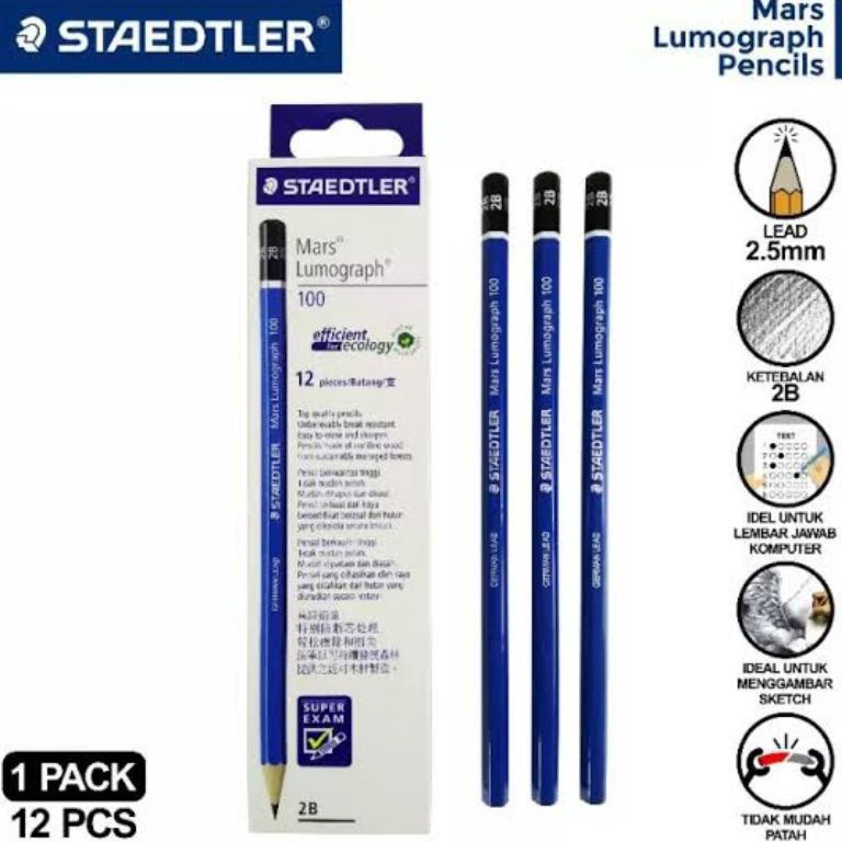 

ART J1S5 Pensil 2B Staedtler Computer 1pak12pcs