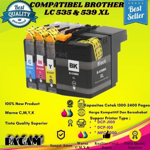 Cartridge Tinta Compatible Brother LC539XL LC 539XL LC535XL LC 535XL