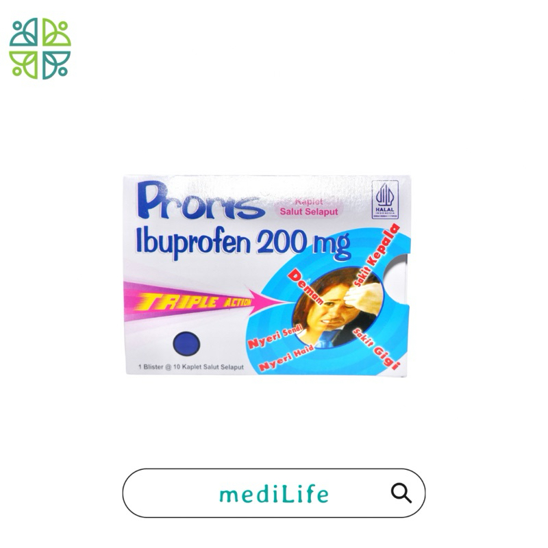 PRORIS IBUPROFEN 200 MG ISI 10 KAPLET