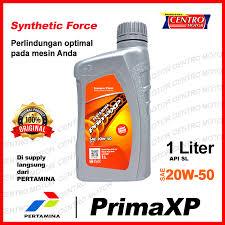 Oli Prima XP SAE 20W-50 1Liter Oli Pertamina PrimaXP 1 Liter SAE 20W-50 ORIGINAL