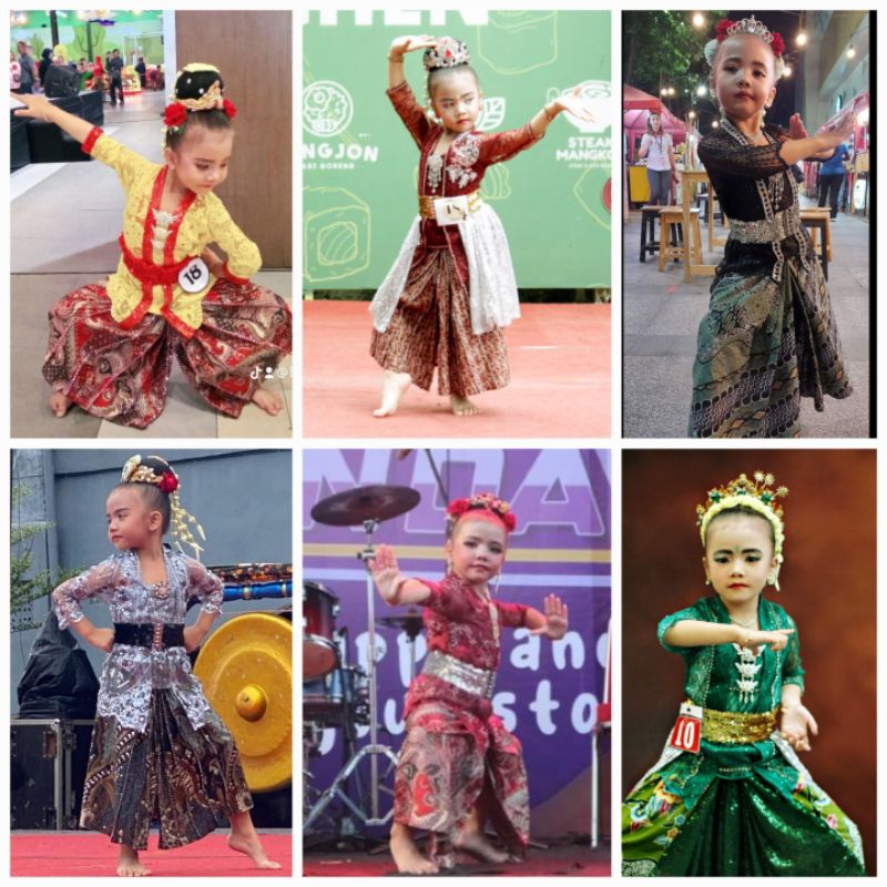 kebaya anak/kebaya penari/kostum jaipong anak/baju mewah