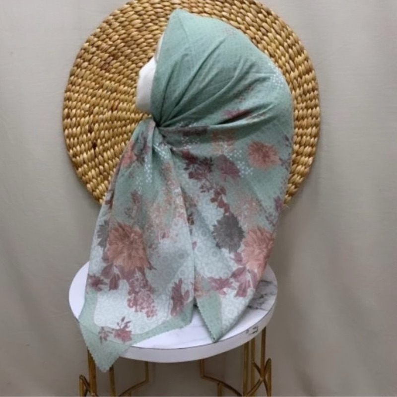 Valari Hijab Voal Printing Syari Lasercut