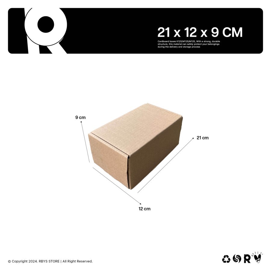 

KARDUS KARTON BOX 21 x 12 x 9 CM | Dus Kardus