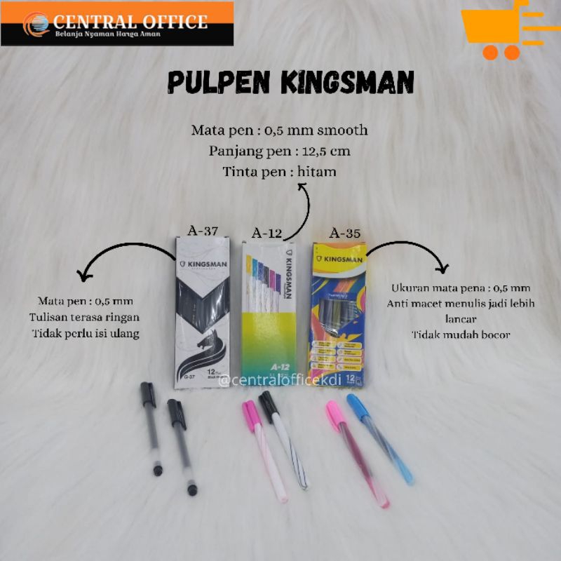 Pulpen Kingsman A-12/Pulpen Kingsman A-35/Pulpen Kingsman G-37