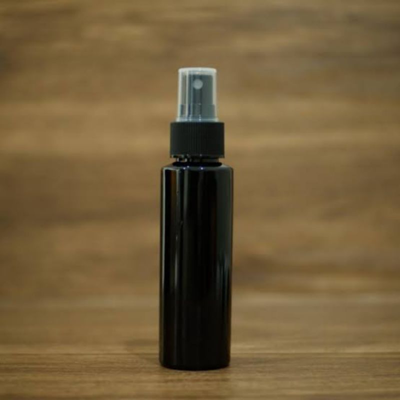 Botol Hitam 60 ml tutup spray / Botol 60 ml spray