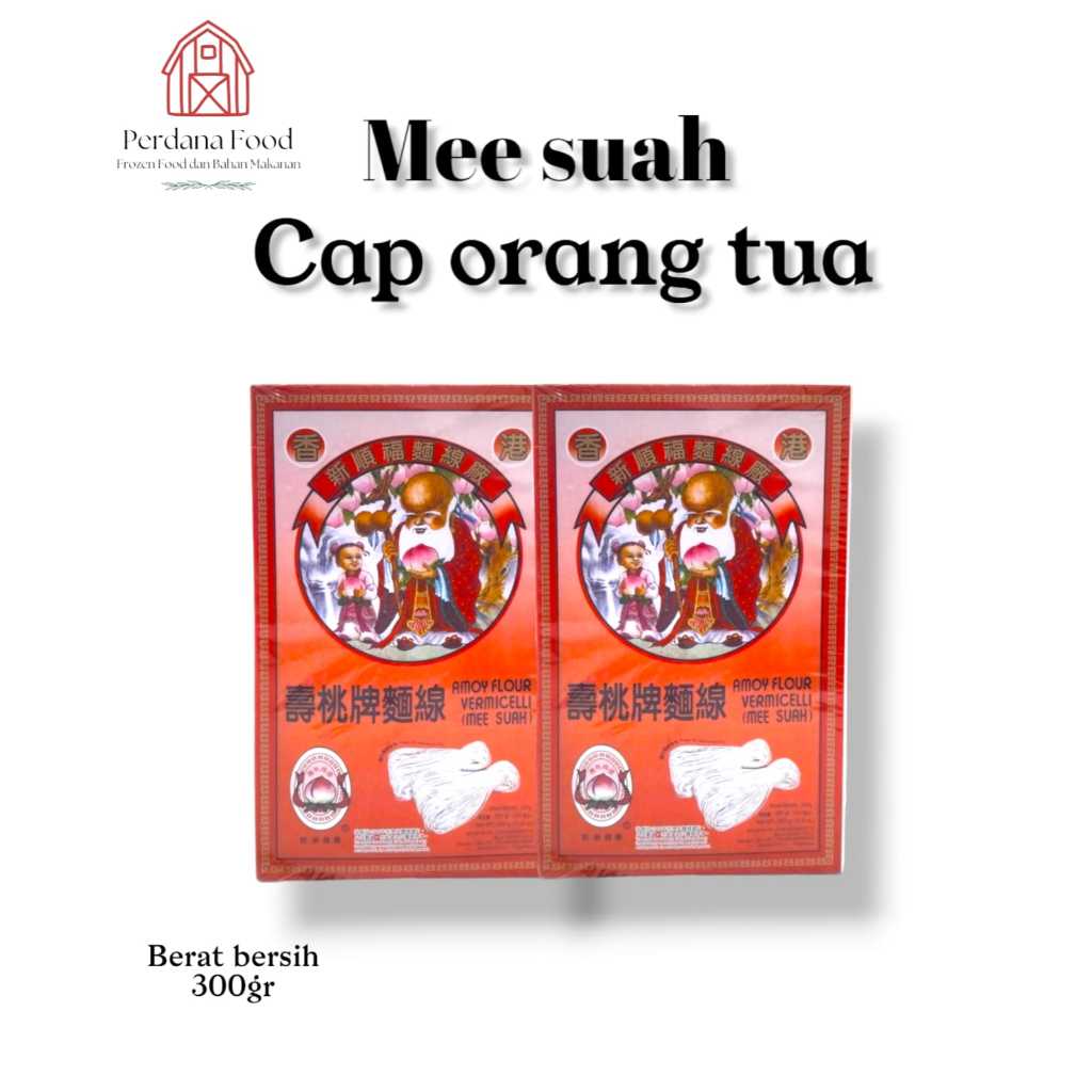 

Misua Orang Tua 300 gr Hongkong / Mee Suah Amoy Flour Vermicelli