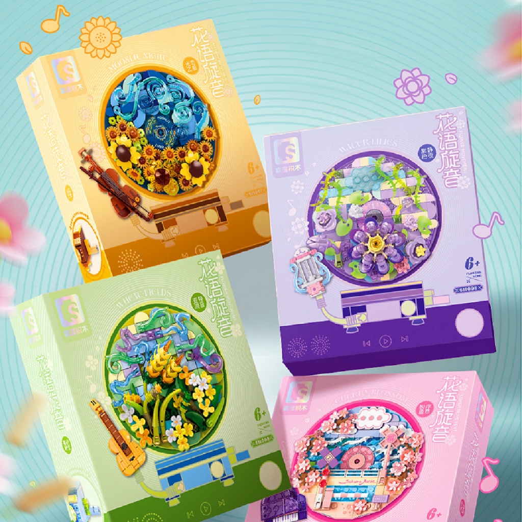 FunBlock – Flower Melody Sembo block brick balok susun melody & bunga