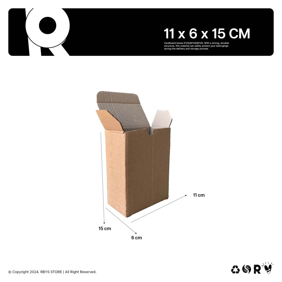 

KARDUS KARTON BOX 11 x 6 x 15 CM | Dus Kardus