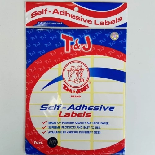 

Label Putih Tom & Jerry No 107 (1 pak / 25 pcs)