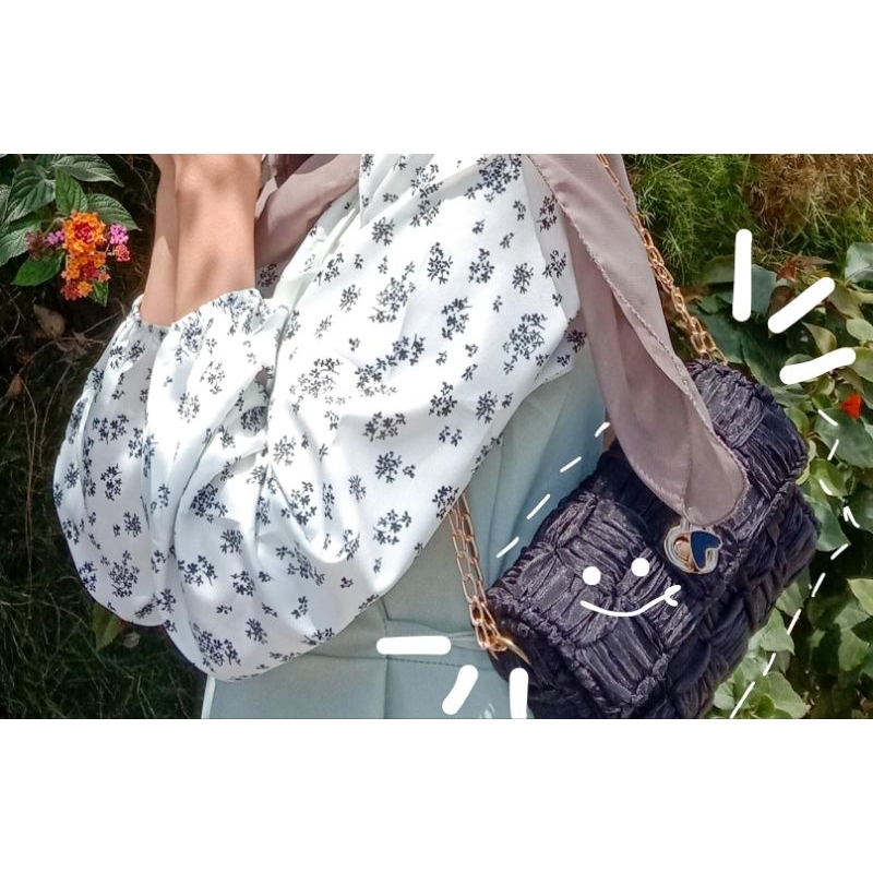 ribbon bag/ tas pita organza, tas selempang, tas pita organdi, tas rajut, handmade, DIY, tas cewe