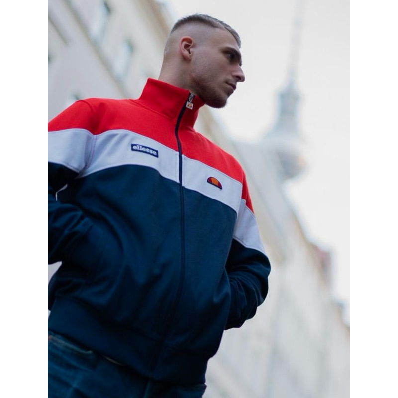 Ellesse Caprini Tracktop Jacket Red / White / Navy