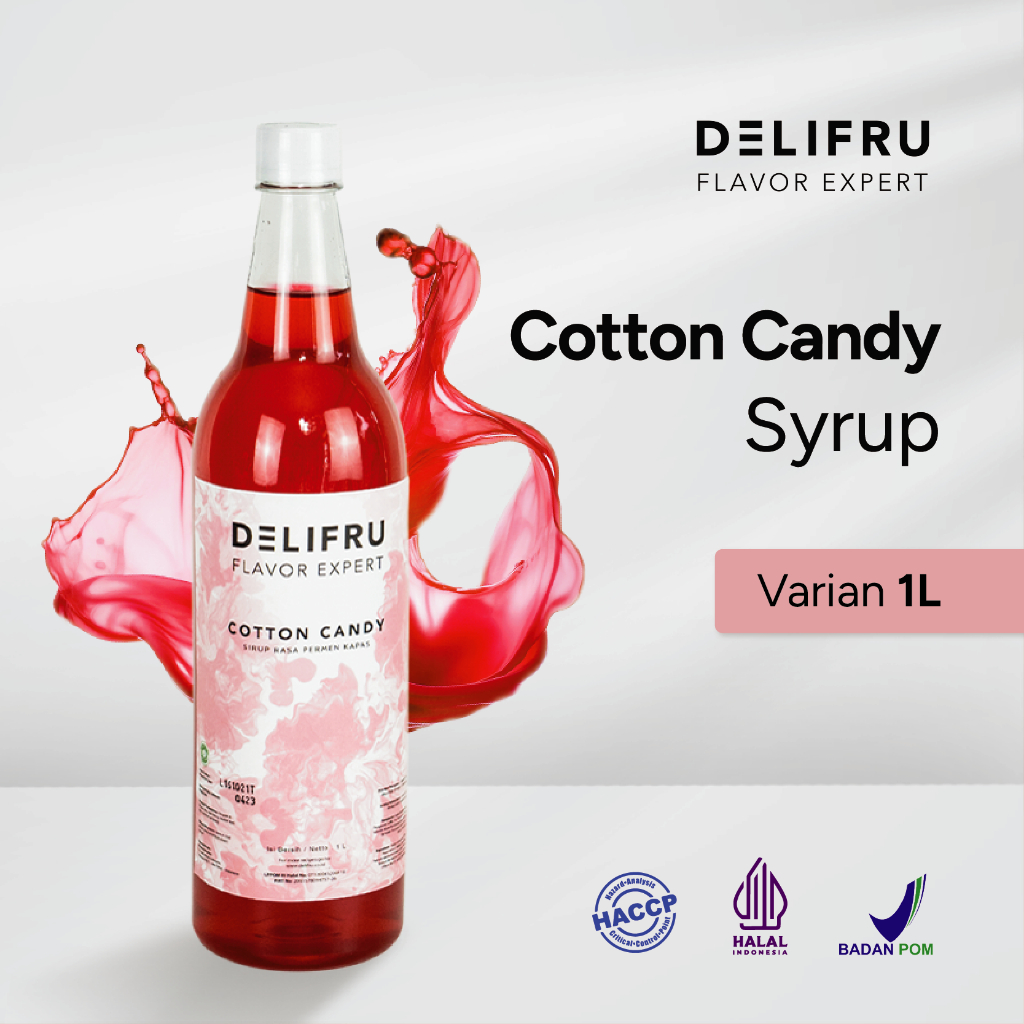 

Delifru Cotton Candy Syrup 1 Liter - Sirup Permen Kapas