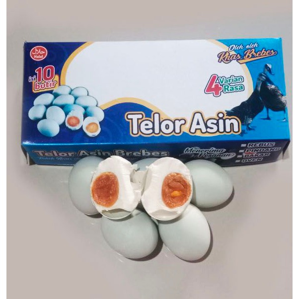 

Promo 10 Butir Telor Asin Rebus Asli Brebes Kuning Telor Berminyak Termurah Free Box Oleh-Oleh