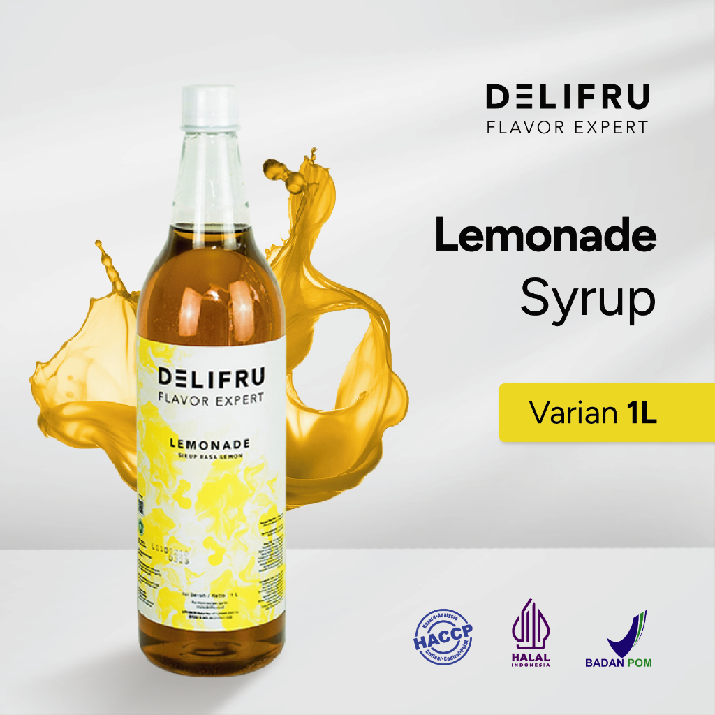 

Delifru Lemonade Syrup 1 Liter - Sirup Lemon