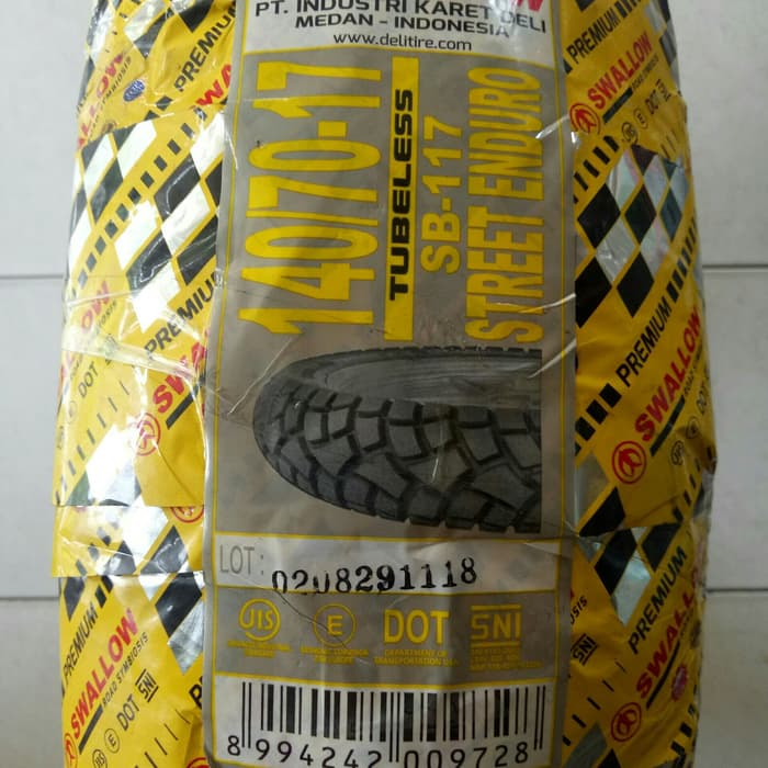 Ban SWALLOW 140/70-17 SB 117 TUBELESS BAN MOTOR SPORT