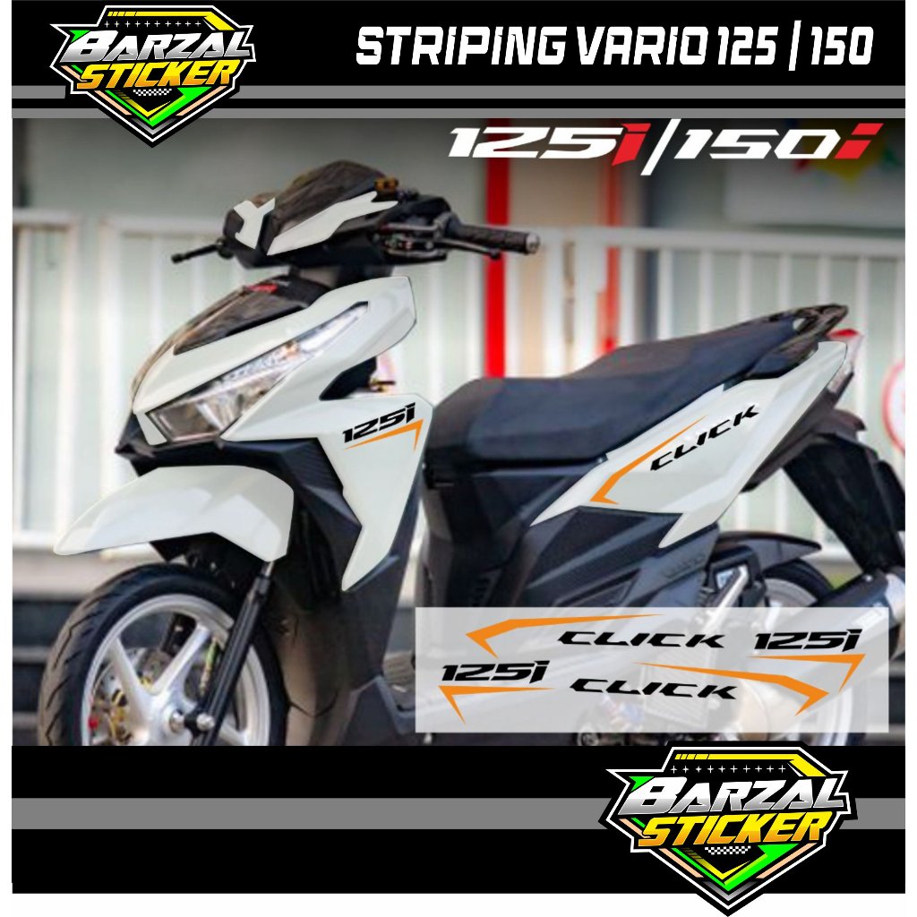 Striping Simpel Elegant Vario LED 125/150 2015 2016 2017 2018 Cutting Sticker