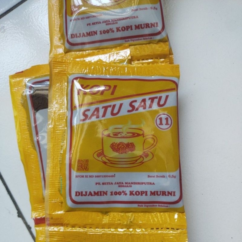 

kopi satu satu renteng 10 sachet x 6,5 gr