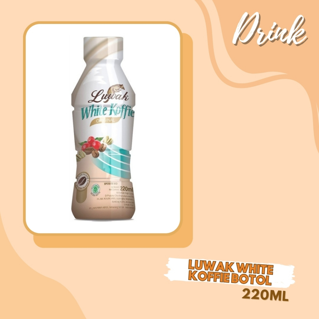 

DRINK | MINUMAN BOTOL | KOPI BOTOL | LUWAK WHITE KOFFIE BOTOL 220ML