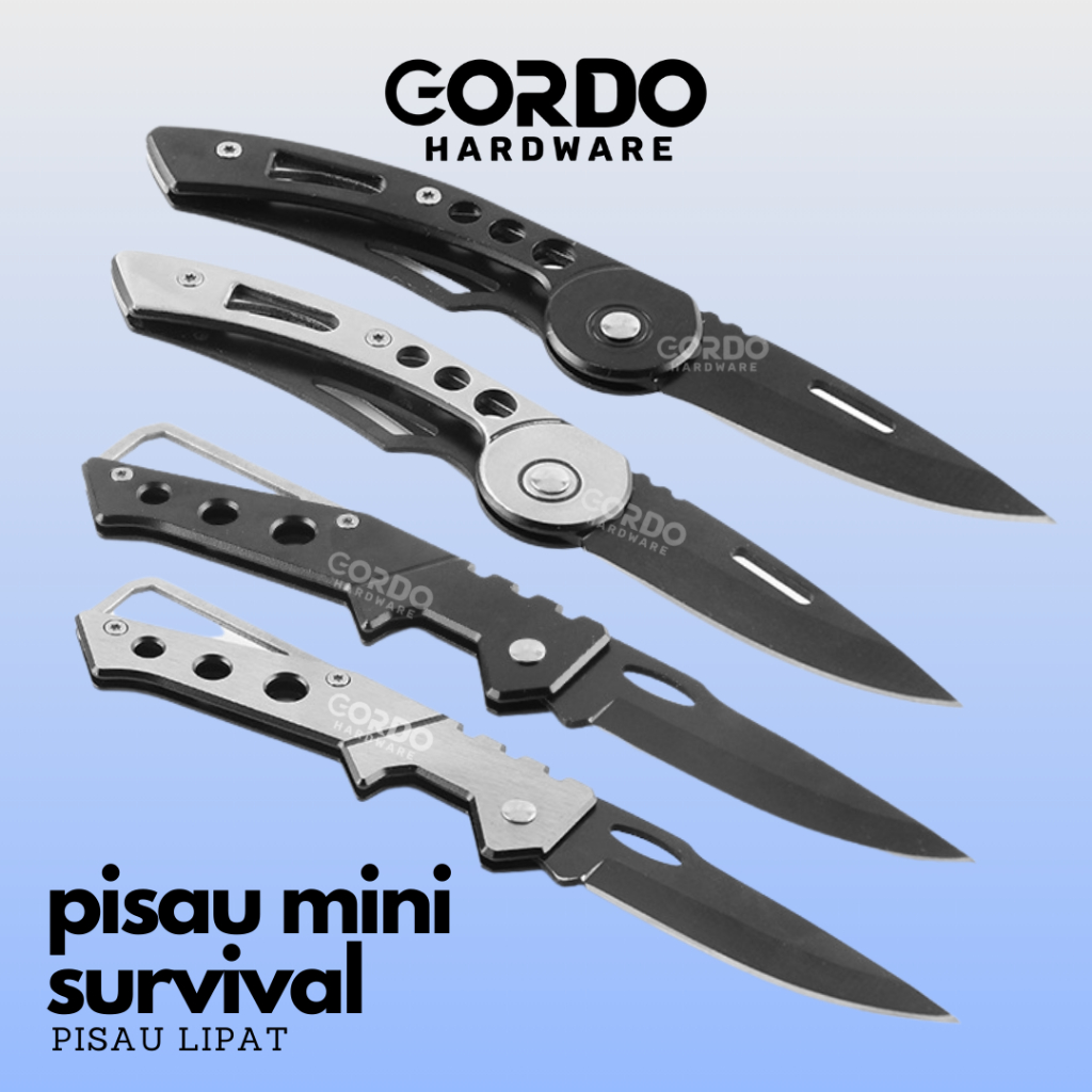 pisau outdoor / pisau camping serbaguna outdoor / pisau lipat Stainless Steel