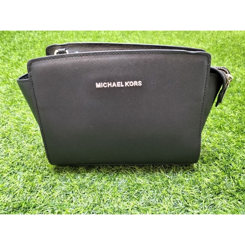 PRELOVED TAS MK Michael Kors Selma Black medium size hitam sling bag