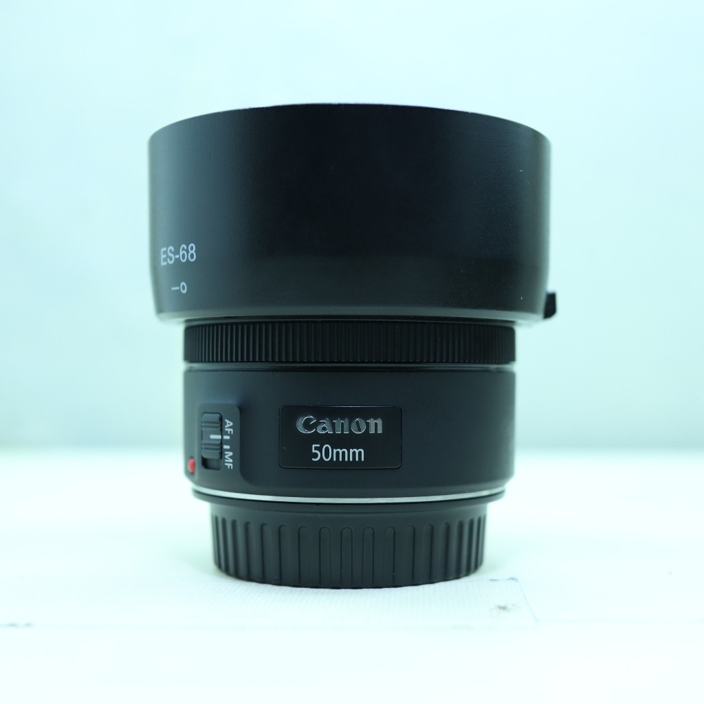 Lensa Fix Canon EF 50mm F1.8 STM Fullset Mulus Seperti Baru