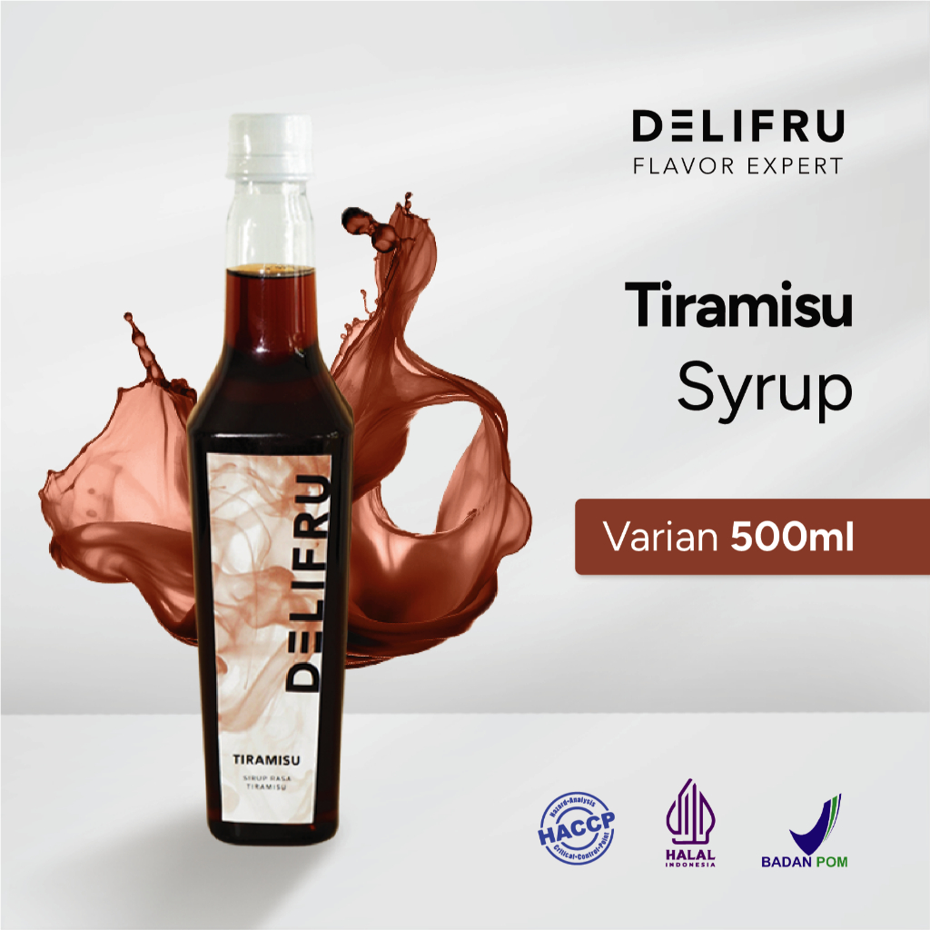 

Delifru Tiramisu Syrup 500 ml - Sirup Tiramisu