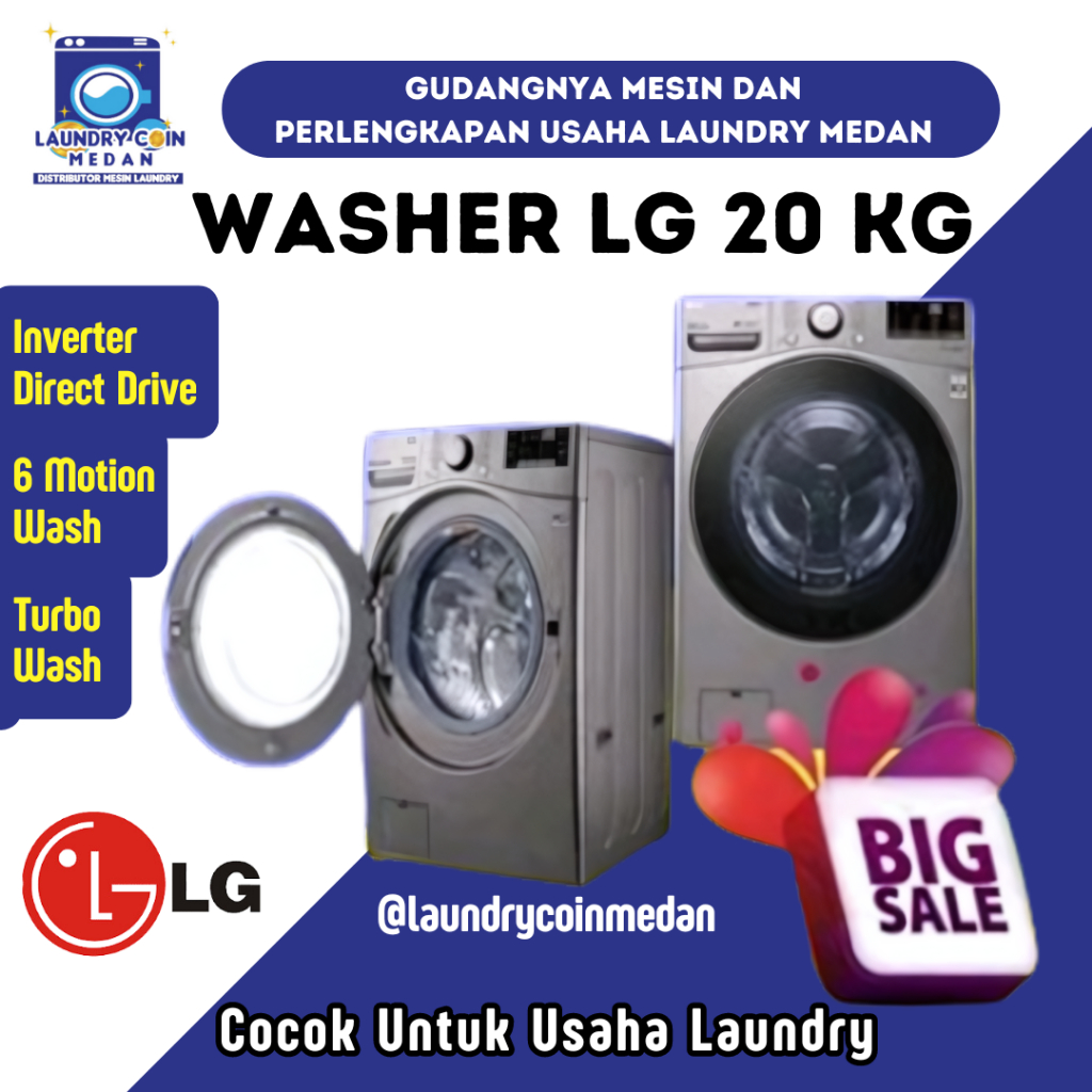 MESIN CUCI LG 20 KG//KHUSUS MESIN CUCI LAUNDRY