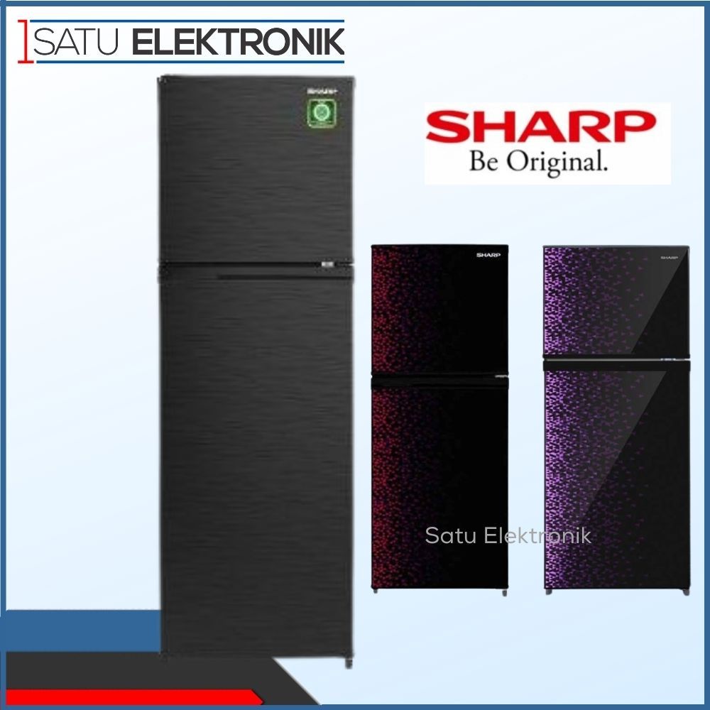 SHARP SJ316MG Kulkas 2 pintu | Lemari es 237 liter SJ 316 MGGB MGGR Silver