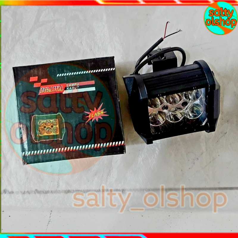 lampu motor / mobil / lampu tembak anti kabut / 6 mata