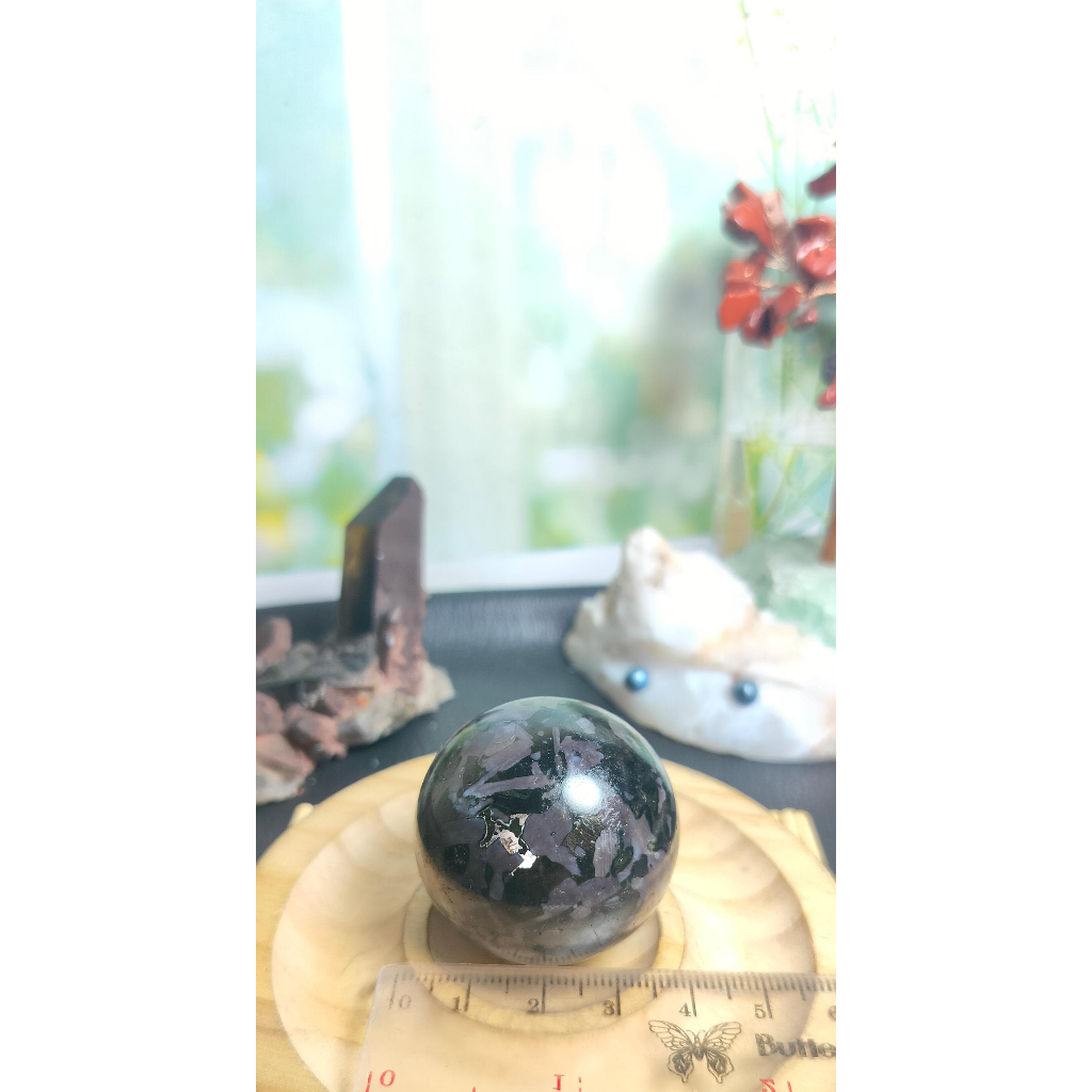 Natural Indigo Gabbro Sphere (3)