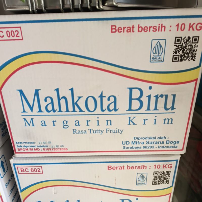 

Mahkota Butter Cream Rasa Tutti Fruity 10 kg