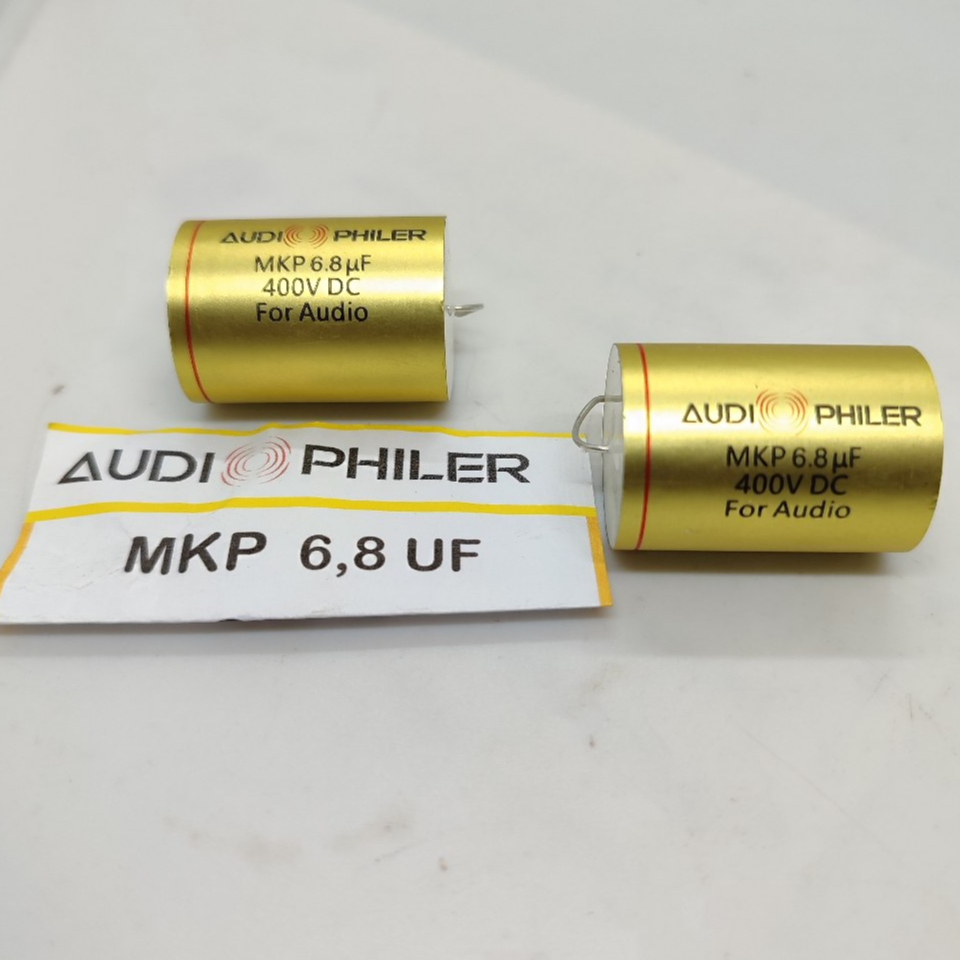 Kapasitor audiophiler GOLD MKP 6.8uf 400v AUDIOPHILER ORIGINAL