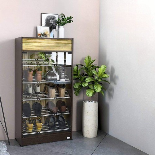 ACTIV VIERA LS 600 (Lemari Sepatu Pintu Kaca Minimalis Max15 Pasang Sepatu)