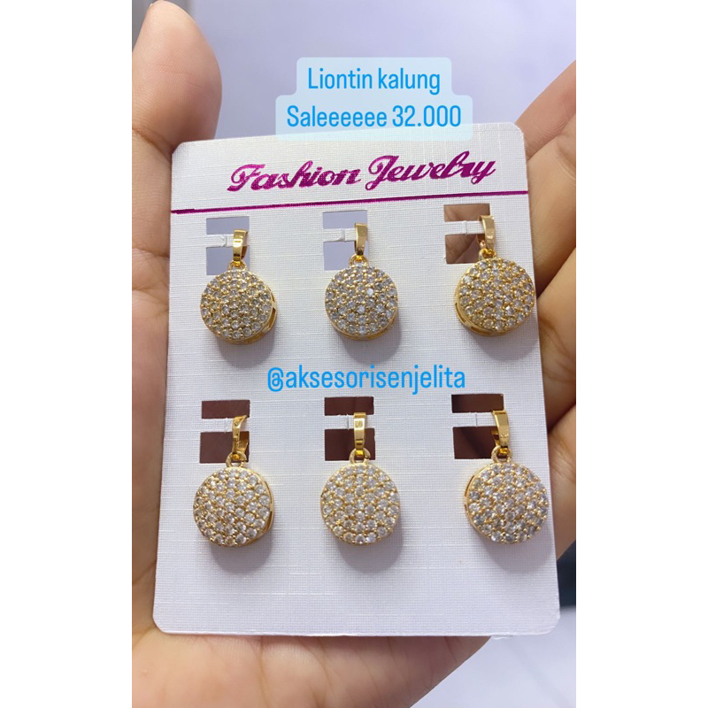 liontin kalung bulat