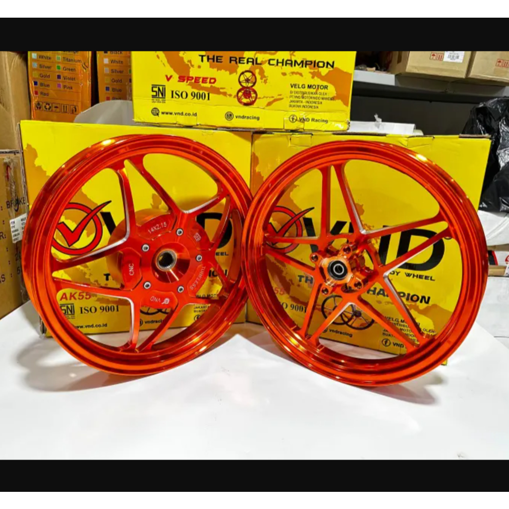 Velg VND V Speed Gen 2 Mio M3 / Mio Z125 / Mio Soul GT 125 / Fino 125 / X Ride 125 / Fazzio Orange /