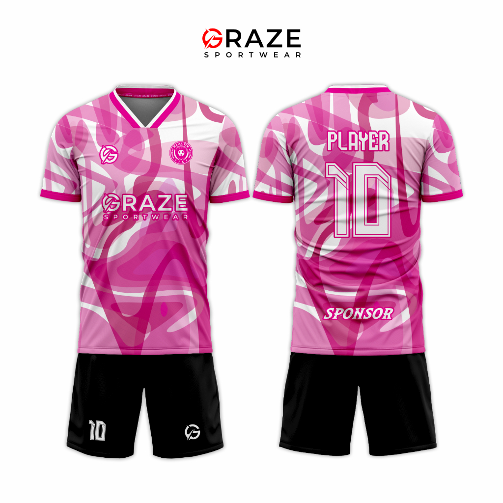 Jersey Futsal Full Printing Premium Dryfit Graze Sportwear [Bisa Satuan] Graze Sportwear - G077