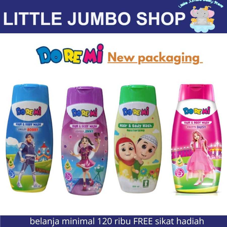 Doremi Hair & Body Wash All Varian 200 ML Sabun Mandi Cair