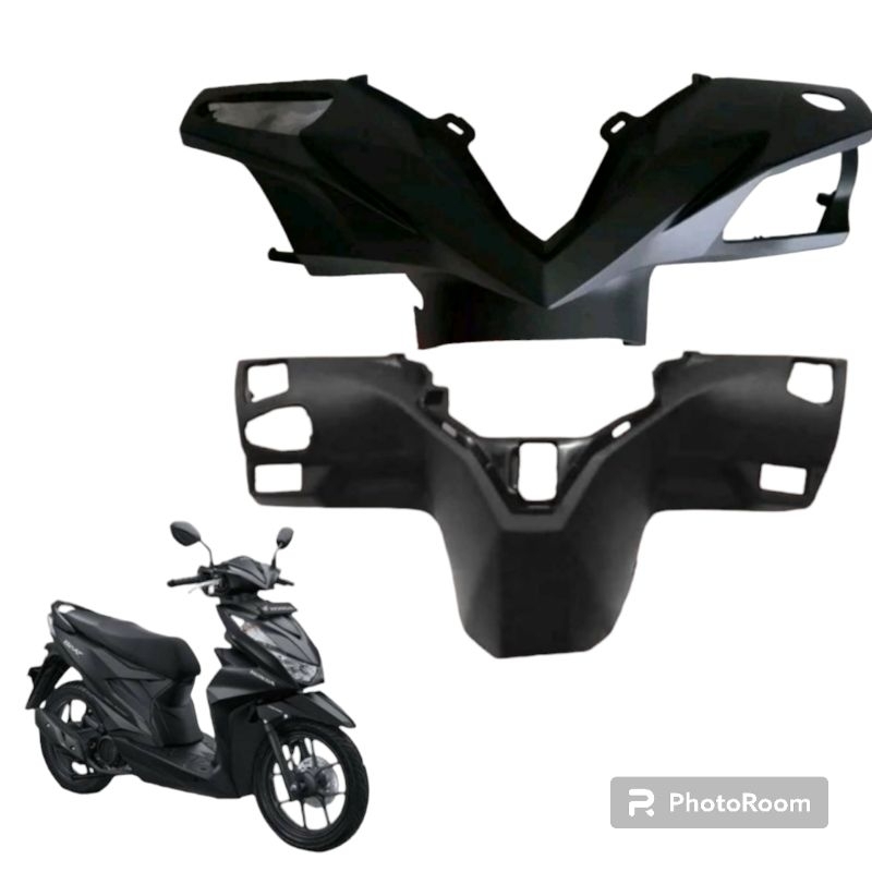 Batok depan belakang BEAT LED DELUXE NEW 2020-2023 Hitam doff Original AHM